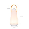 Portable Touch Switch Rechargeable LED Table Lamp Outdoor Camping Emergency Night Light with Handle