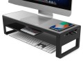 Vaydeer Metal Display Increase Rack Multifunctional Usb Wireless Laptop Screen Stand, Style:L-Wirele