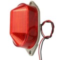 DC24V Led Mini Strobe Signal Warning Light Silent Warning Light(Red)