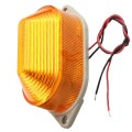 DC24V Led Mini Strobe Signal Warning Light Silent Warning Light(Orange)