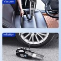 Car Vacuum Cleaner Air Pump Four-In-One Car Air Pump Digital Display 120W, Specification:Wired, Styl