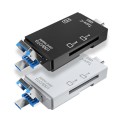 2 PCS Type-C & Micro USB & USB 2.0 3 in 1 Ports Multi-function Card Reader, Support U Disk / TF / SD
