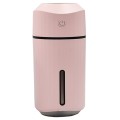 Mini USB Colorful Night Light Home Car Humidifier, Style:Rechargeable(Pink)
