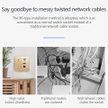 86 Type Through Wall AP Panel 300M Hotel Wall Relay Intelligent Wireless Socket Router With USB(Silv