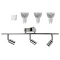 LED Chandelier Ceiling-mounted 9W Background Wall Adjustable Mirror Front Wall Light, Light color:Wi