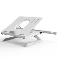 Multifunctional Folding Notebook Stand Monitor Increase Rack, Colour: Tripod (White)