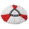 4 PCS Triangle Cotton Yarn Rotating Mop Head for Vileda / O-Cedar