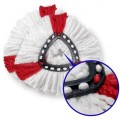 4 PCS Triangle Cotton Yarn Rotating Mop Head for Vileda / O-Cedar