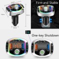 BC63 Colorful Car Card MP3 Player Multifunctional Bluetooth Receiver U Disk Charger Car Cigarette Li