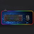 Rubber Gaming Waterproof RGB Luminous Mouse Pad with 14 Kinds of Lighting Effects, Size: 800 x 300 x