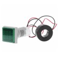 AD16-22FVA Square Signal Indicator Type Mini Digital Display AC Voltage And Current Meter(Green)