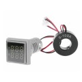 AD16-22FVA Square Signal Indicator Type Mini Digital Display AC Voltage And Current Meter(White)