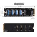 Waveshare 23316 M.2 to PCIe 4-Ch Expander, Using With PCIe X1 to PCIe X16