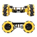 Waveshare Smart Mobile Robot Chassis Kit, Chassis:With Shock-absorbing(Mecanum Wheels)