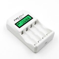 4 Slots Smart Intelligent Battery Charger with LCD Display for AA / AAA NiCd NiMh Rechargeable Batte