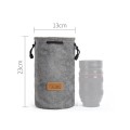 S.C.COTTON Liner Shockproof Digital Protection Portable SLR Lens Bag Micro Single Camera Bag Round G