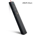 Deli 2.4GHz Laser Page Turning Pen Rechargeable Speech Projector Pen, Model: 2802PL (Black)