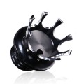 Motorcycle CNC Aluminum Alloy Crown Fuel Tank Cap Suitable For Harley 883 / XL / 1200 / 48 / 72(Blac