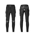 SULAITE Motorcycle Cross-Country Riding Trousers Protective Hip Pants, Specification: XL(Black)