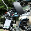 WHEEL UP Bicycle Automatic Bracket Motorcycle Mobile Phone Bicycle Navigation Rack(Upgrade-handlebar