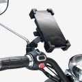 WHEEL UP Bicycle Automatic Bracket Motorcycle Mobile Phone Bicycle Navigation Rack(Upgrade-Rearview