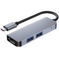 3 In 1 USB-C / Type-C To 4K HDMI + 2 USB 3.0 Ports Multifunctional HUB Docking Station
