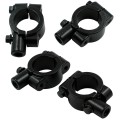 6 PCS Motorcycle Modification Accessories Handlebar Mirror Holder(M10 22mm Black)