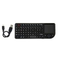 A8 Mini Wireless Mouse And Keyboard With Laser Touchpad Keyboard, Colour: English White Backlight
