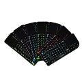 A8 Mini Wireless Mouse And Keyboard With Laser Touchpad Keyboard, Colour: English Colorful Backlight