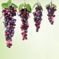 2 Bunches 85 Grain Agate Grapes Simulation Fruit Simulation Grapes PVC with Cream Grape Shoot Props