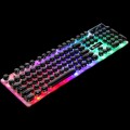 LIMEIDE GTX300 104 Keys Retro Round Key Cap USB Wired Mouse Keyboard, Cable Length: 1.4m, Colour: Pu