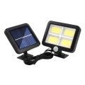 TY06704 128 COB Solar Separated Wall Lamp Outdoor Courtyard Waterproof Human Body Induction Light