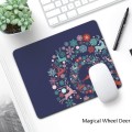 6 PCS Non-Slip Mouse Pad Thick Rubber Mouse Pad, Size: 21 X 26cm(Magical Wheel Deer)