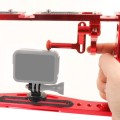 Diving Dual Handheld Grip Bracket Stabilizer Extension Phone Clamp Camera Rig Cage Underwater Case f