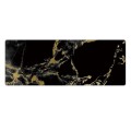 300x700x3mm Marbling Wear-Resistant Rubber Mouse Pad(Black Gold Marble)