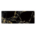 300x800x3mm Marbling Wear-Resistant Rubber Mouse Pad(Black Gold Marble)