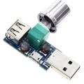 2 PCS HW-602 USB Fan Governor Wind Speed Controller Air Volume Regulator Cooling Mute Multifunction