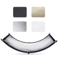 FOMITO U-Shaped Curved  Photo Studio Reflector Board 4 In 1 Gold Silver White Black Reflective Board