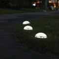 8 LEDs Solar Circular Underground Light Outdoor Waterproof Lawn Stair Light, Light Color: White Ligh