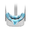 VR Silicone Eye Cover Anti-Sweat And Decontamination Color VR Goggles For Oculus Quest 2(White Blue)