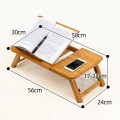 741ZDDNZ Bed Use Folding Height Adjustable Laptop Desk Dormitory Study Desk, Specification: Small 56
