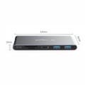 Blueendless Mobile Hard Disk Box Dock Type-C To HDMI USB3.1 Solid State Drive, Style: 6-in-1 (Suppor
