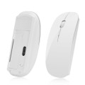 MF-822 2.4G Wireless Mouse 4 Keys Mute Office Ultra-Thin Mouse(White)