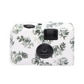 Retro Peony Cute Disposable Film Mini Point-And-Shoot Camera with 17 Sheets Films