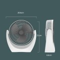 USB Desktop Fan Mini Home Dormitory Portable Fan, Colour: U Type (Gold)