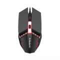 2 PCS K-Snake M11 4 Keys 1600DPI Luminous Game Wired Mouse Notebook Desktop USB Wired Mouse, Cable L