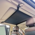 Car Storage Network Pocket Car Roof Seating Room Mesh Folding Hanging Bag, Style: Single Layer(Black