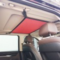 Car Storage Network Pocket Car Roof Seating Room Mesh Folding Hanging Bag, Style: Single Layer(Red)