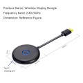 E89BK 2.4GHz / 5GHz WiFi Wireless Display Dongle Receiver Horizontal And Vertical Screen Streaming M