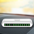 2 PCS One-Click Automatic Hiding Temporary Parking Signs For Cars(White - Green Numbers)